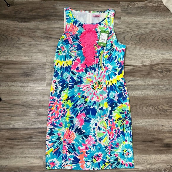 Lilly Pulitzer Dresses & Skirts - Lilly Pulitzer Adara Shift Mini Dress Dive In sz 4